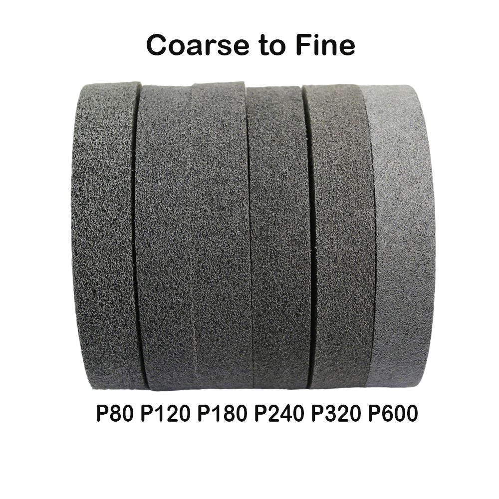 6"x1" Unitized Nylon Fiber Polishing Wheel 3P/5P/7P/9P/12P for Stainless Steel Aluminum Metal Heavy-Duty Deburring Surface Prep