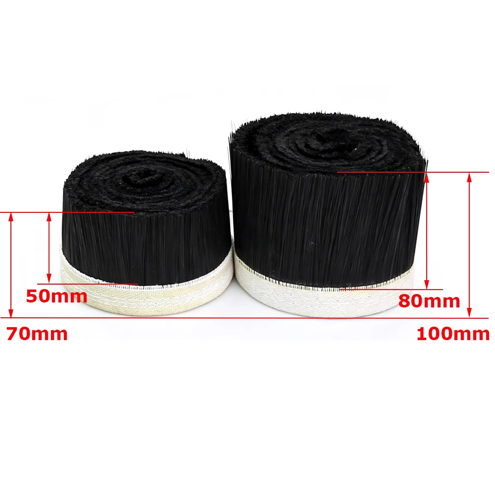 Woodworking Dust Cover Black Bristle Strip Nylon Dustproof Seal Brush for CNC Wood Router Machine