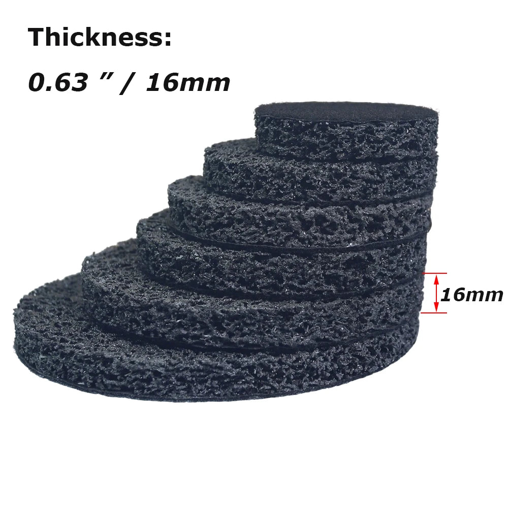 3" - 7" Weld Joint Cleaning Grinding Wheel Rust Paint Removal Poly Strip Disc Air Sander Pad