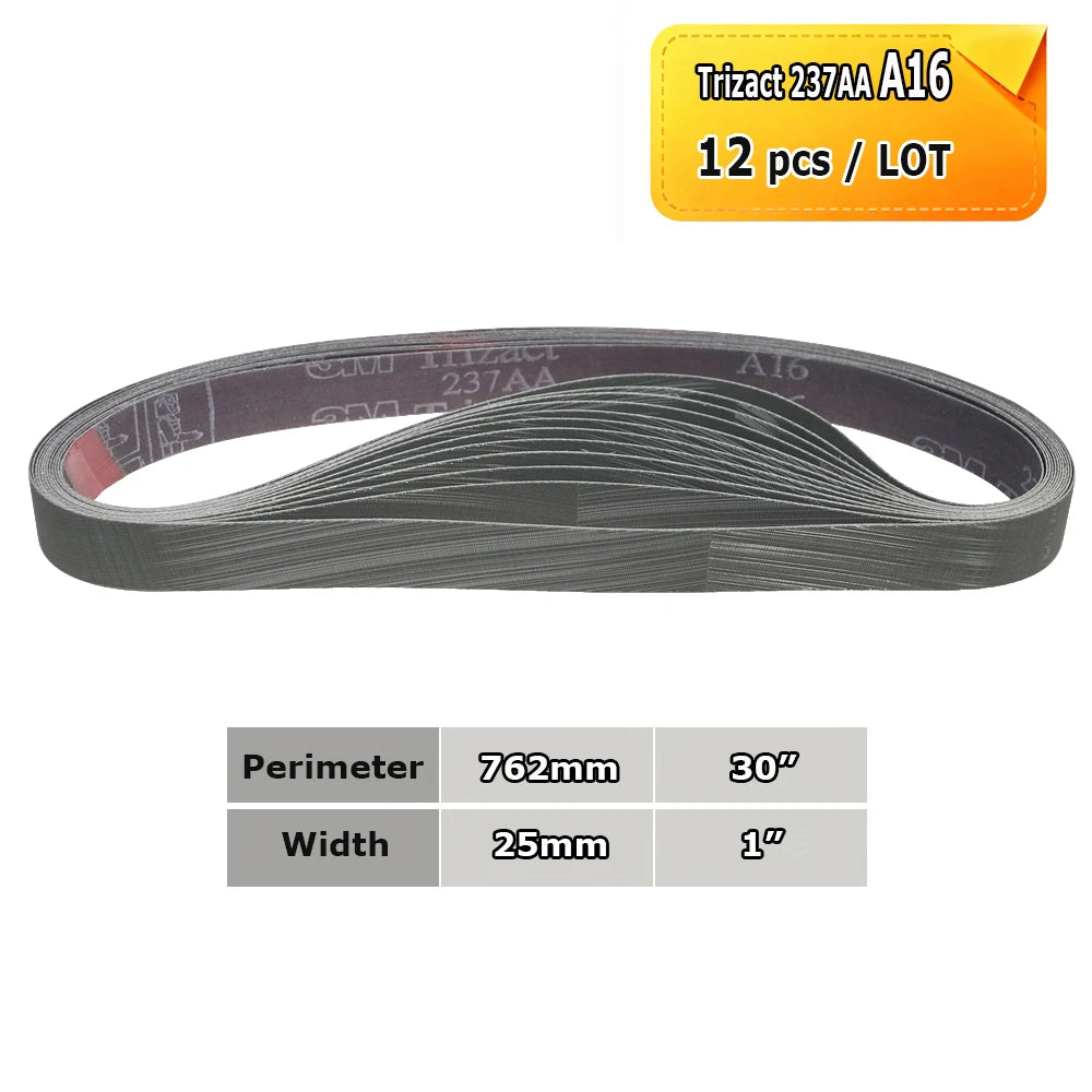 762x25mm Abrasive Sanding Belts 1x30 inch Belt Sander Bands Ceramic P36 - AO P1500, A3 - A65, Zirconia, Non-woven, Felt