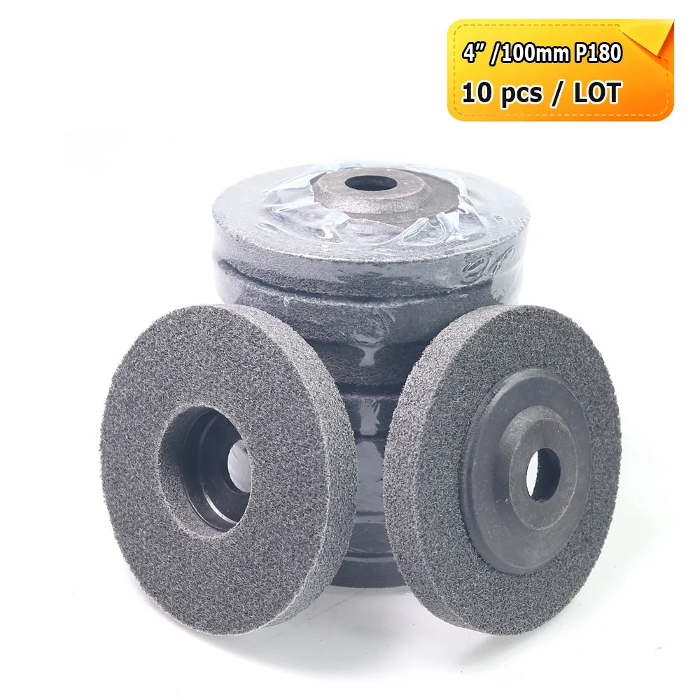 4" 100mm Nylon Fiber Flap Grinding Discs Angle Grinder Polishing Wheels for Stone Metal Glass Surface Finish