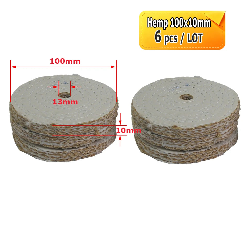 2"-5" Mini Abrasive Grinding Wheel Bench Grinder Ceramic Unitized Fiber Cotton Felt Polishing Finishing Wheel