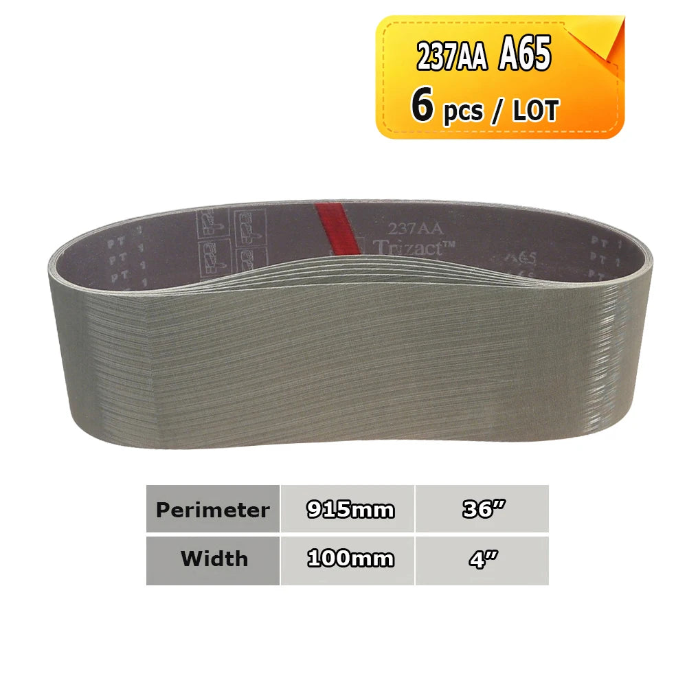 915x100mm Abrasive Sanding Belts 4"x36" Polishing Bands, Non-woven Nylon Fiber, Wool Felt, 305EA A3 A5, 237AA A6 A16 A30 A65