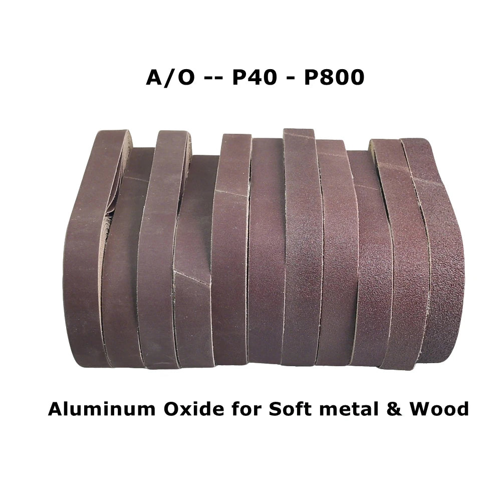 520x20mm Abrasive Sanding Belt for Air Pneumatic Belt Sander Grinder Zirconia A/O Nylon Fiber for Metal Wood Polishing Grinding