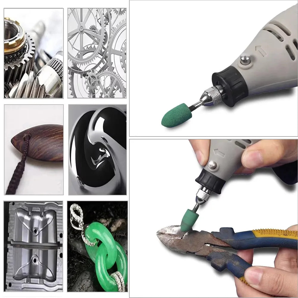 Dia. 4-12mm Rubber Abrasive Grinding Polishing Heads for Metal Deburring Mold Finish