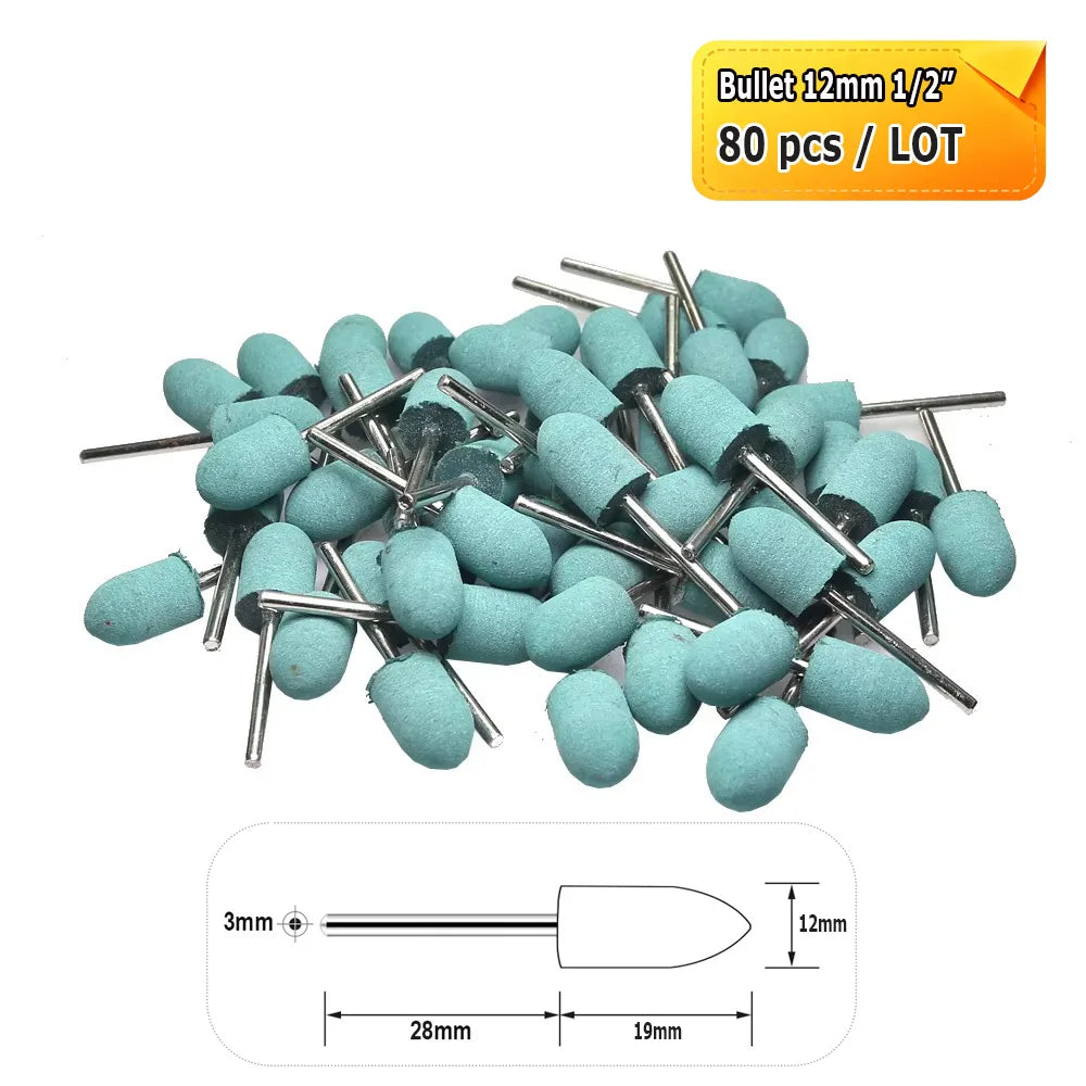 Dia. 4-12mm Rubber Abrasive Grinding Polishing Heads for Metal Deburring Mold Finish