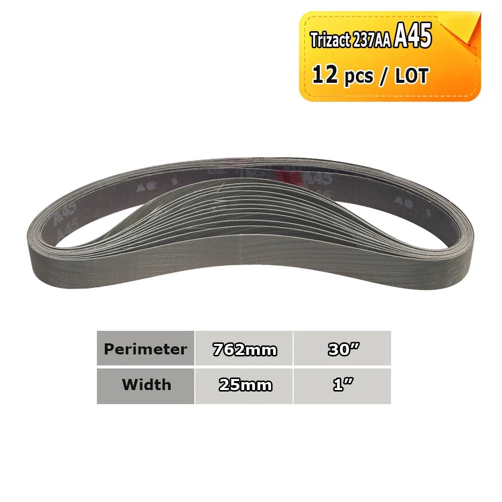 762x25mm Abrasive Sanding Belts 1x30 inch Belt Sander Bands Ceramic P36 - AO P1500, A3 - A65, Zirconia, Non-woven, Felt