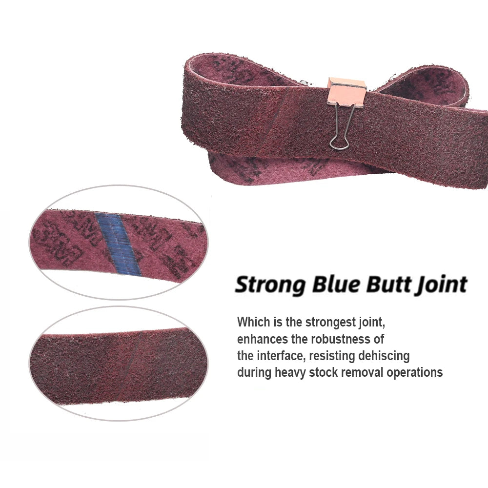 2x72" Abrasive Sanding Belts 1829x50mm, Non-woven Nylon Fiber, Wool Felt, 305EA A3 A5, 237AA A6 A16 A30 A65