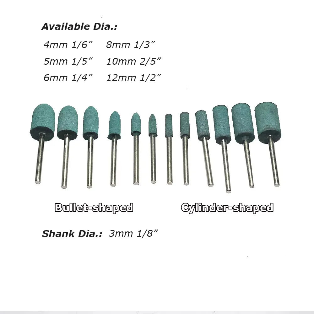 Dia. 4-12mm Rubber Abrasive Grinding Polishing Heads for Metal Deburring Mold Finish