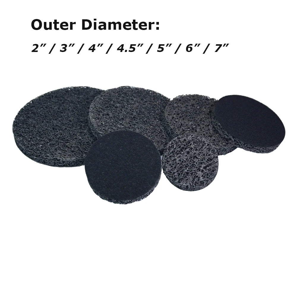 3" - 7" Weld Joint Cleaning Grinding Wheel Rust Paint Removal Poly Strip Disc Air Sander Pad