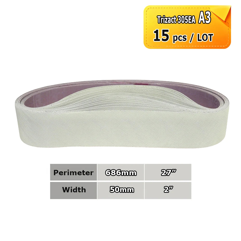 686x50mm Abrasive Polishing Belts 2"x27" Sanding Bands Trizact Non-woven Wool Felt for Precision Fine Mirror Polishing