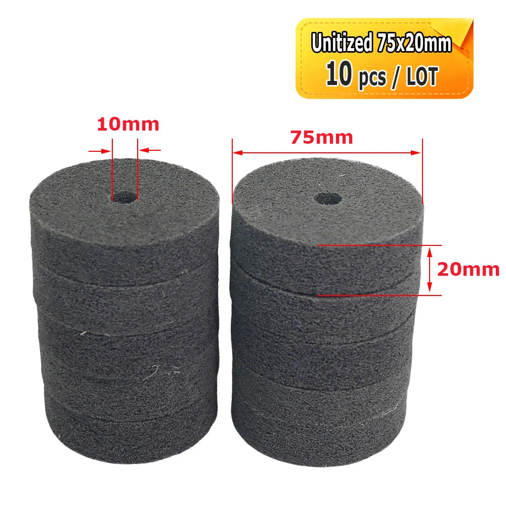 2"-5" Mini Abrasive Grinding Wheel Bench Grinder Ceramic Unitized Fiber Cotton Felt Polishing Finishing Wheel