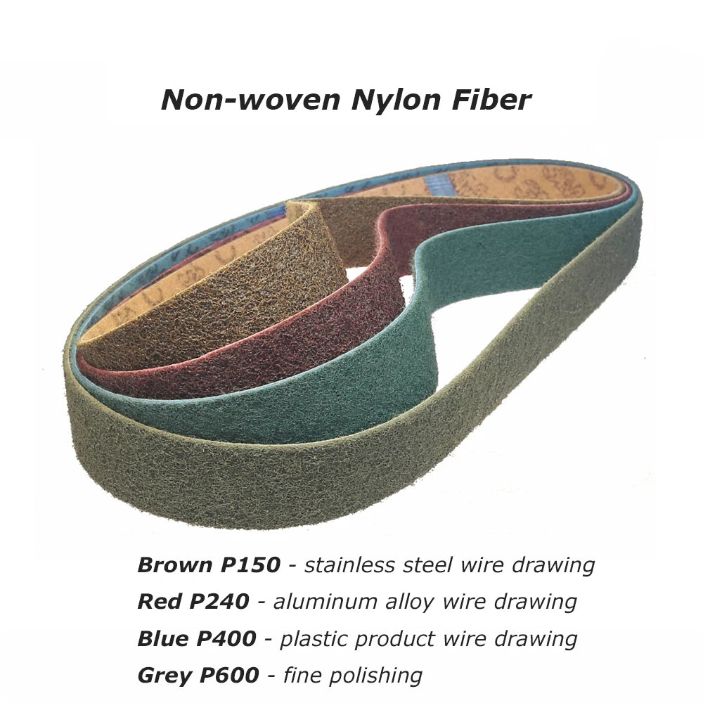 2x48" Grinder Polishing Belts 1220x50mm Sanding Bands, Non-woven Nylon Fiber, Wool Felt, 305EA A3 A5, 237AA A6 A16 A30 A65