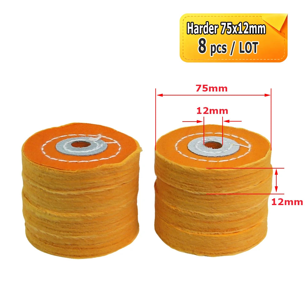 2"-5" Mini Abrasive Grinding Wheel Bench Grinder Ceramic Unitized Fiber Cotton Felt Polishing Finishing Wheel