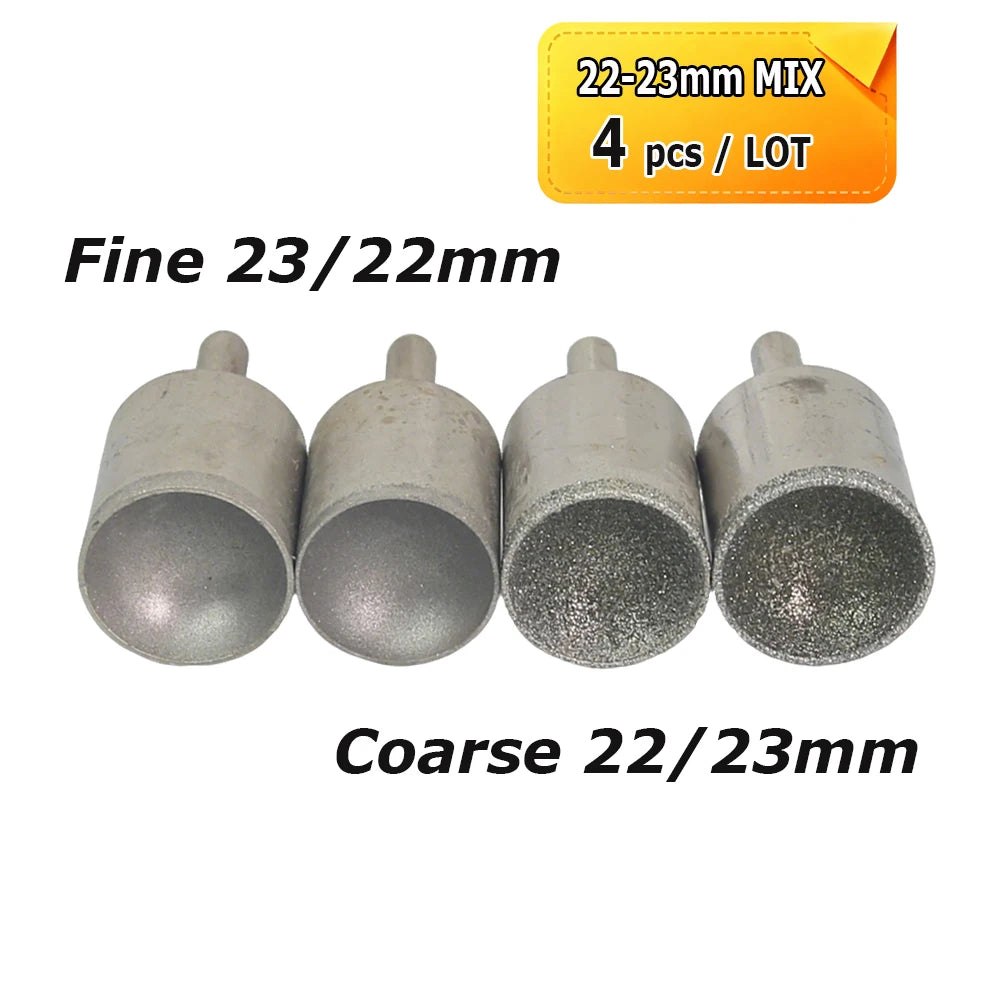 Dia. 3-50mm Diamond Grinding Head Concave Wheel for Bead Forming Rounding Finishing 6mm Shank Mounted Point Drill Tools