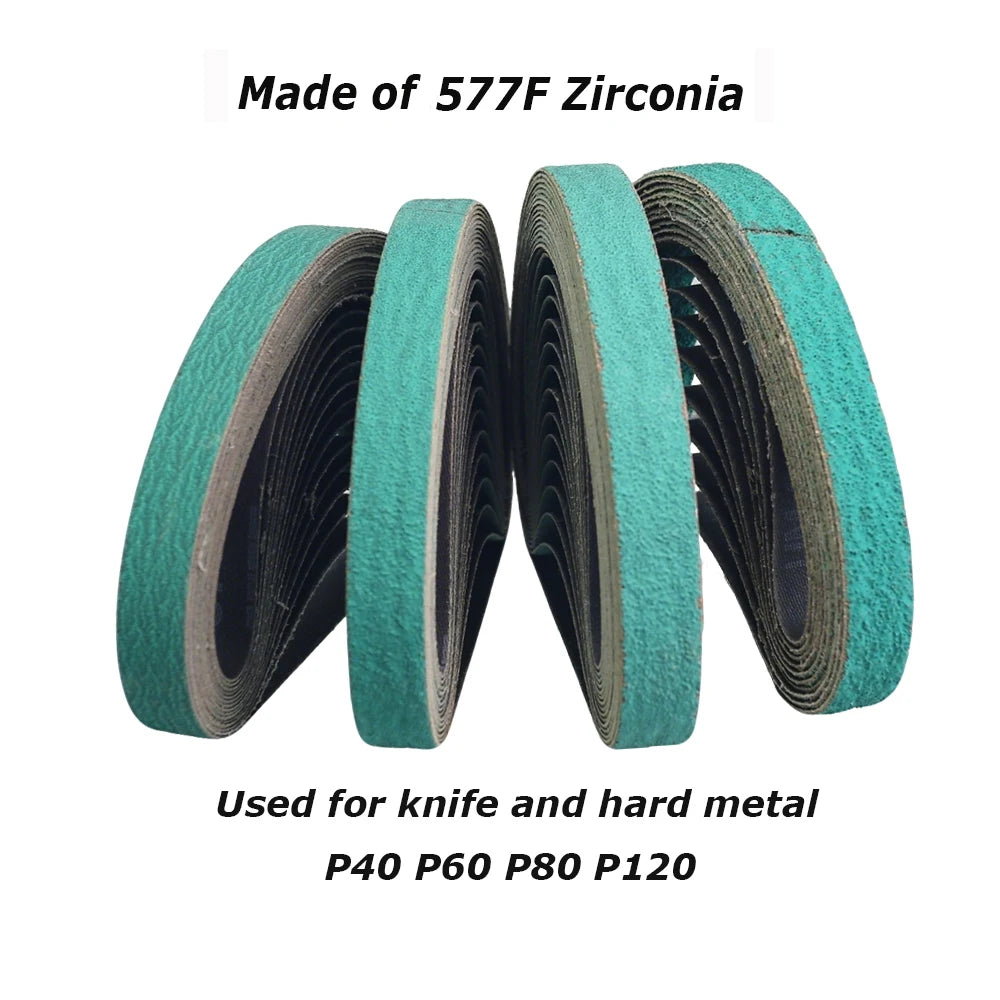 520x20mm Abrasive Sanding Belt for Air Pneumatic Belt Sander Grinder Zirconia A/O Nylon Fiber for Metal Wood Polishing Grinding