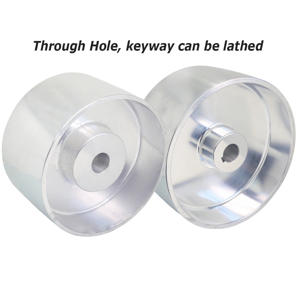 Dia. 200/180 x 100mm Fully Aluminum Wheel Pulley Belt Grinder Contact Wheel Drive Tracking Idler Wheel