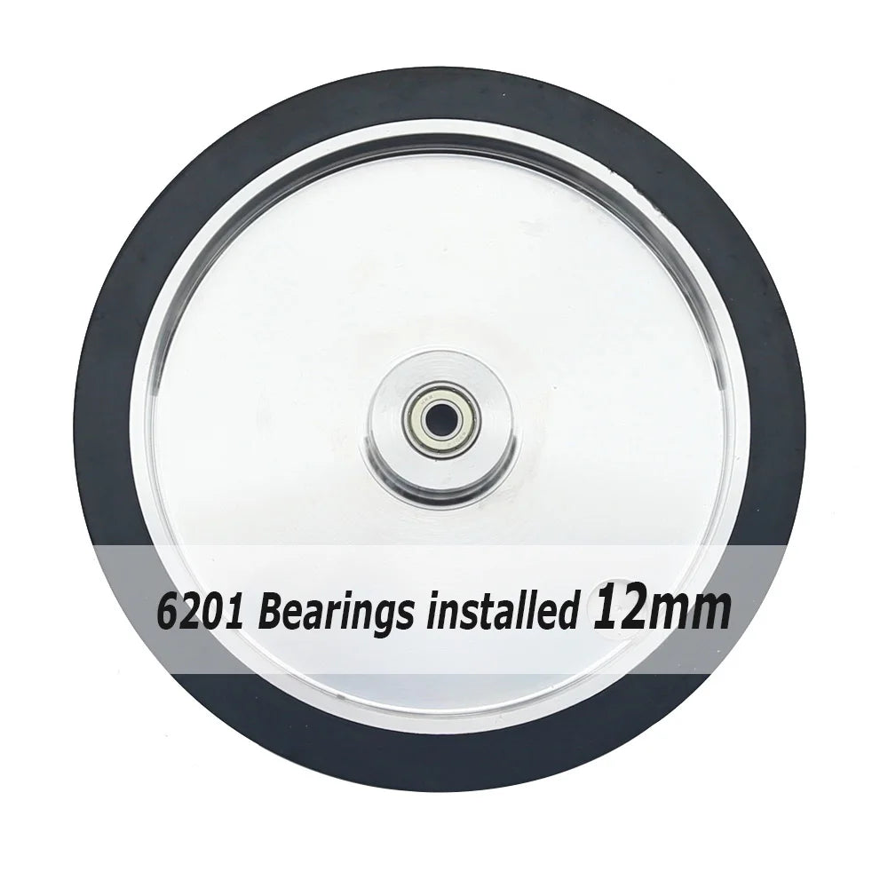 300x50mm Solid Rubber Contact Wheel 12"x2" Sanding Belt Grinder Sander Drive Idler wheel