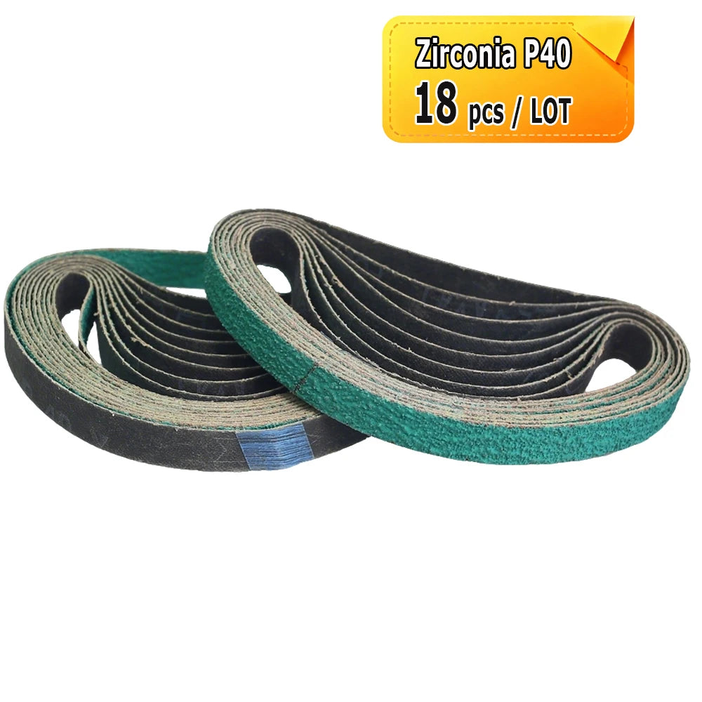 520x20mm Abrasive Sanding Belt for Air Pneumatic Belt Sander Grinder Zirconia A/O Nylon Fiber for Metal Wood Polishing Grinding