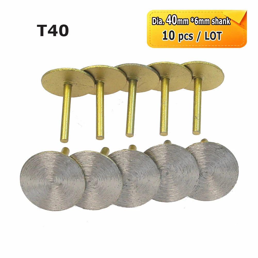 Sintered Diamond Grinding Heads 6mm Shank Mounted Bits for Stone Lettering Engraving Carving Cutting Polishing