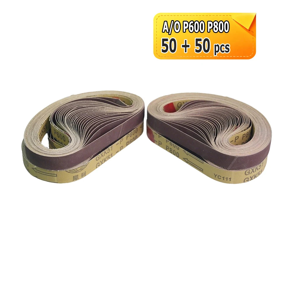 520x20mm Abrasive Sanding Belt for Air Pneumatic Belt Sander Grinder Zirconia A/O Nylon Fiber for Metal Wood Polishing Grinding