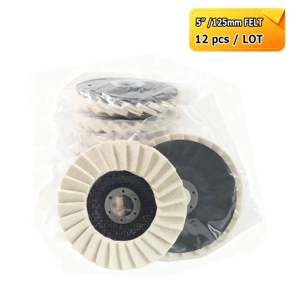 4.5" 115mm Angle Grinder Flap Grinding Discs Abrasive Wheels Non-woven, Nylon Fiber, Zirconia, Felt, Poly Strip