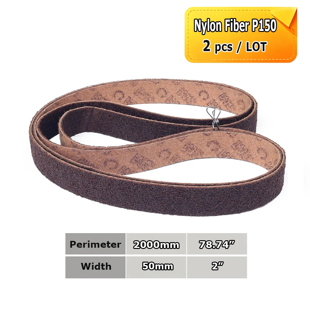 2000x50mm Polishing Sanding Belts Belt Grinder Accessories, Non-woven Nylon Fiber, Wool Felt, 305EA A3 A5, 237AA A6 A16 A30 A65