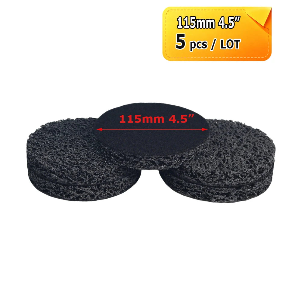 3" - 7" Weld Joint Cleaning Grinding Wheel Rust Paint Removal Poly Strip Disc Air Sander Pad