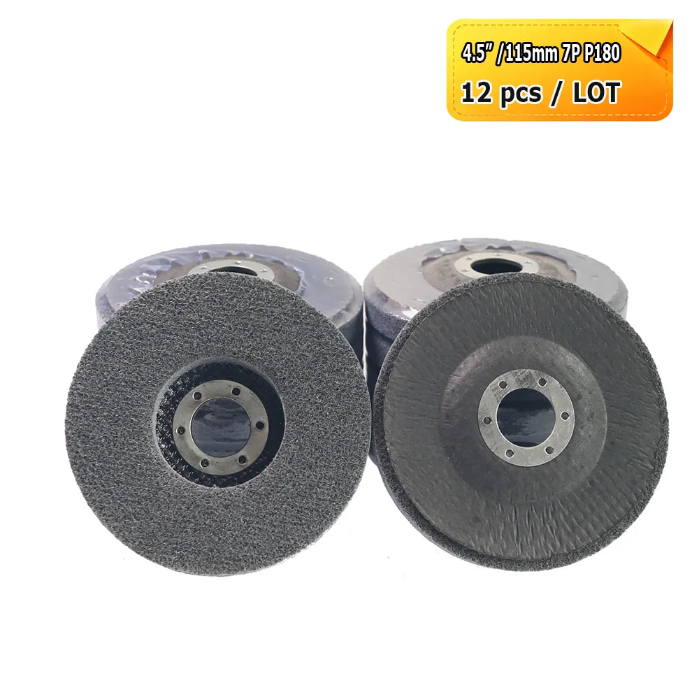 4.5" 115mm Angle Grinder Flap Grinding Discs Abrasive Wheels Non-woven, Nylon Fiber, Zirconia, Felt, Poly Strip