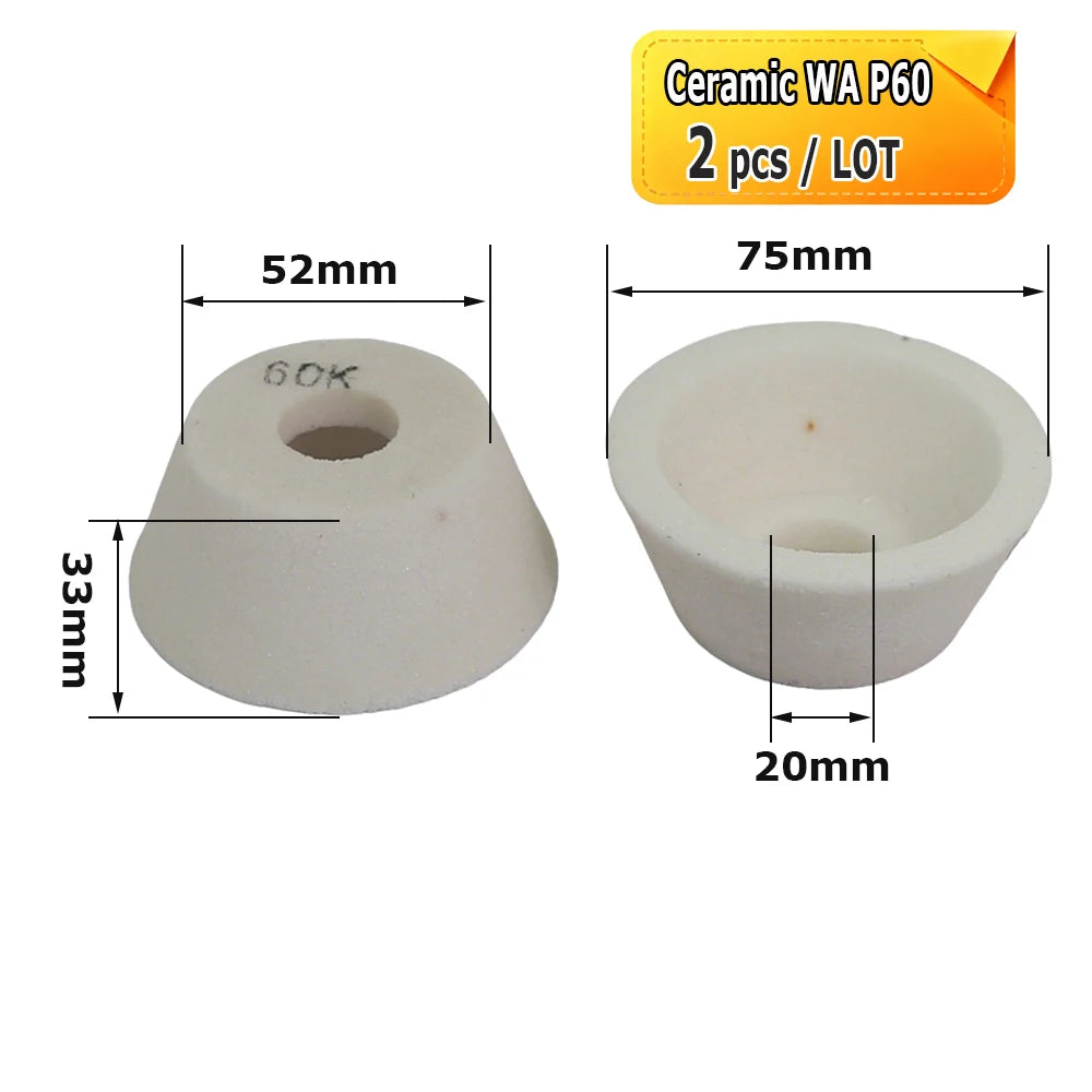 2"-5" Mini Abrasive Grinding Wheel Bench Grinder Ceramic Unitized Fiber Cotton Felt Polishing Finishing Wheel