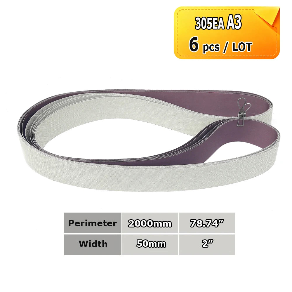 2000x50mm Polishing Sanding Belts Belt Grinder Accessories, Non-woven Nylon Fiber, Wool Felt, 305EA A3 A5, 237AA A6 A16 A30 A65
