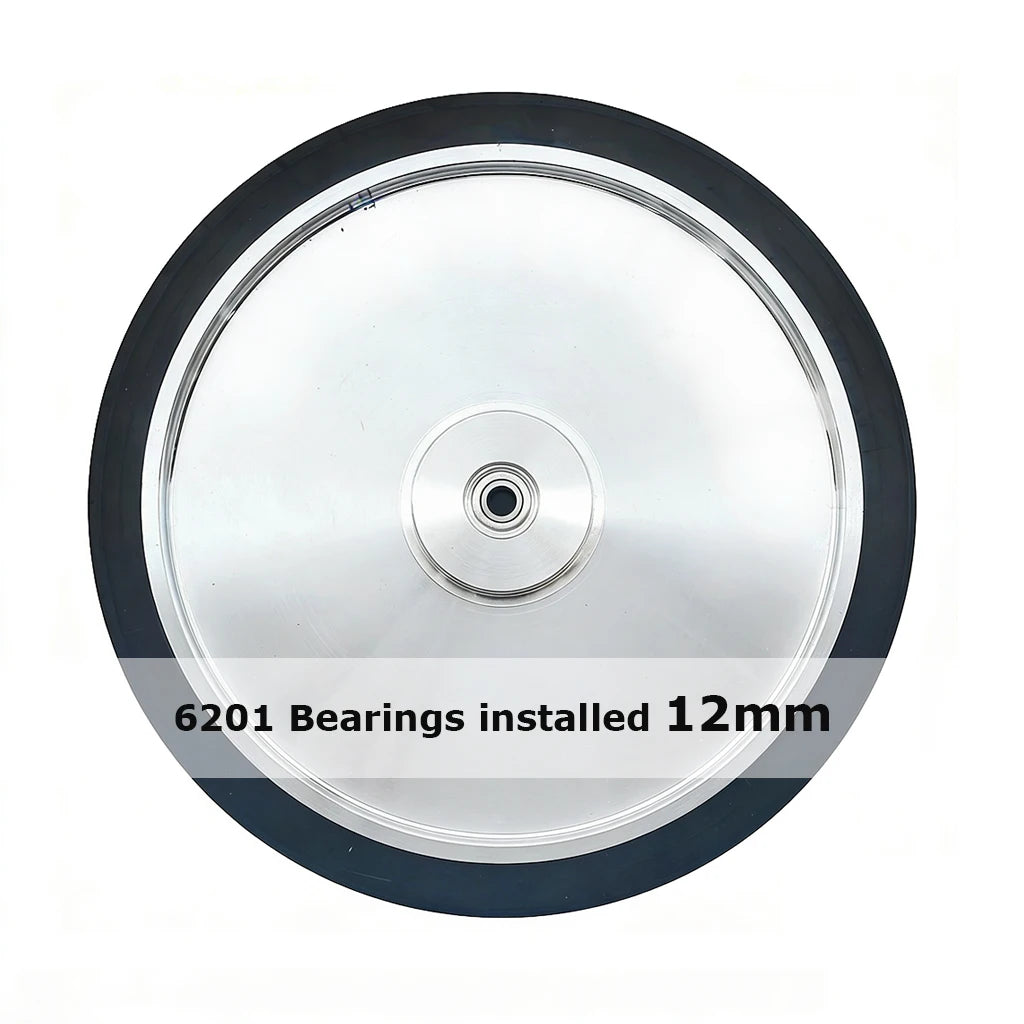 14"x2" Solid Rubber Contact Wheel 90A 70A 55A 350x50mm Belt Grinder Sander Tracking Idler wheel