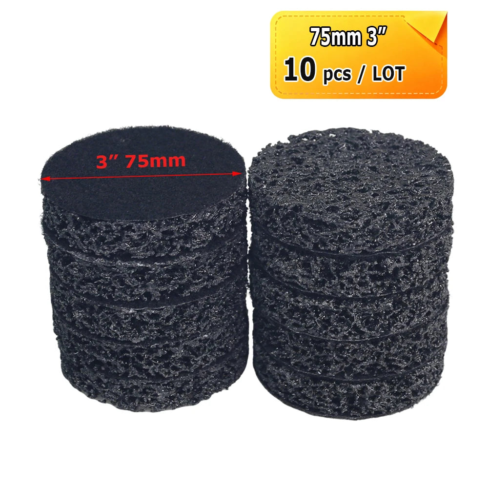 3" - 7" Weld Joint Cleaning Grinding Wheel Rust Paint Removal Poly Strip Disc Air Sander Pad