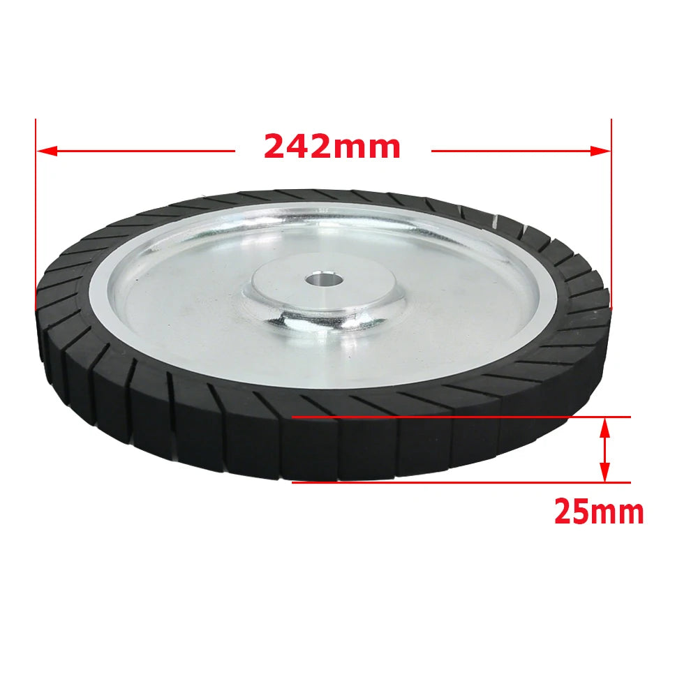 1x30 in. Abrasive Belt Expansion Wheel 242x25mm Rubber Centrifugal Wheel Bench Grinder Accessories