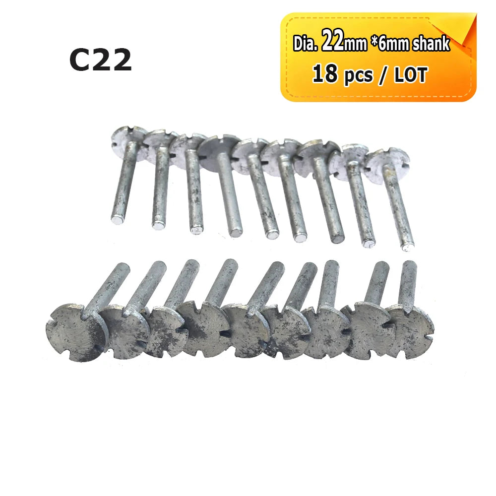 Sintered Diamond Grinding Heads 6mm Shank Mounted Bits for Stone Lettering Engraving Carving Cutting Polishing