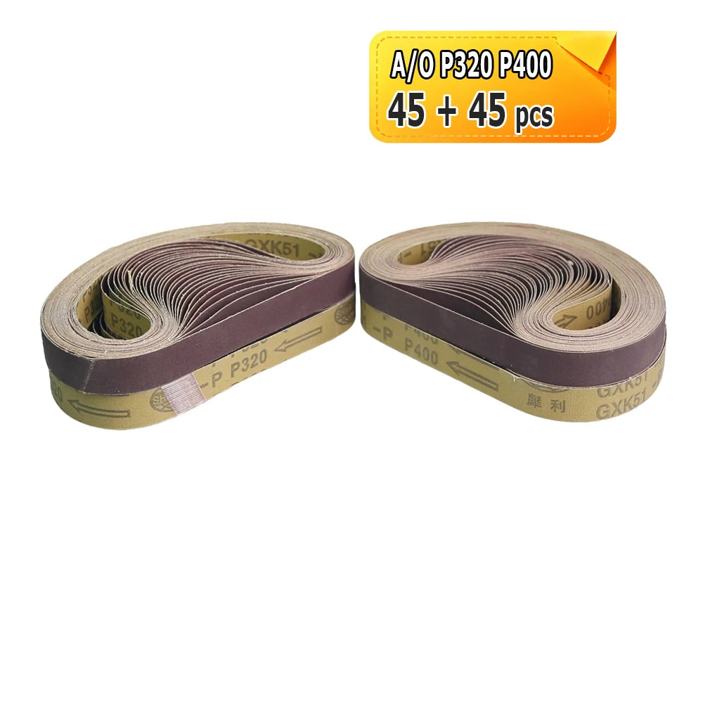 520x20mm Abrasive Sanding Belt for Air Pneumatic Belt Sander Grinder Zirconia A/O Nylon Fiber for Metal Wood Polishing Grinding
