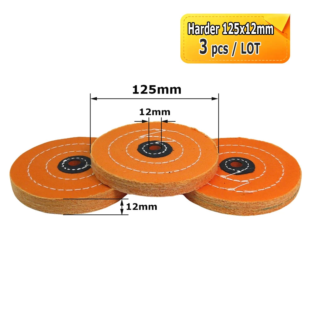 2"-5" Mini Abrasive Grinding Wheel Bench Grinder Ceramic Unitized Fiber Cotton Felt Polishing Finishing Wheel