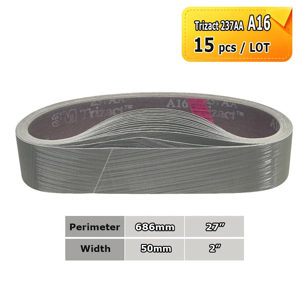 686x50mm Abrasive Polishing Belts 2"x27" Sanding Bands Trizact Non-woven Wool Felt for Precision Fine Mirror Polishing