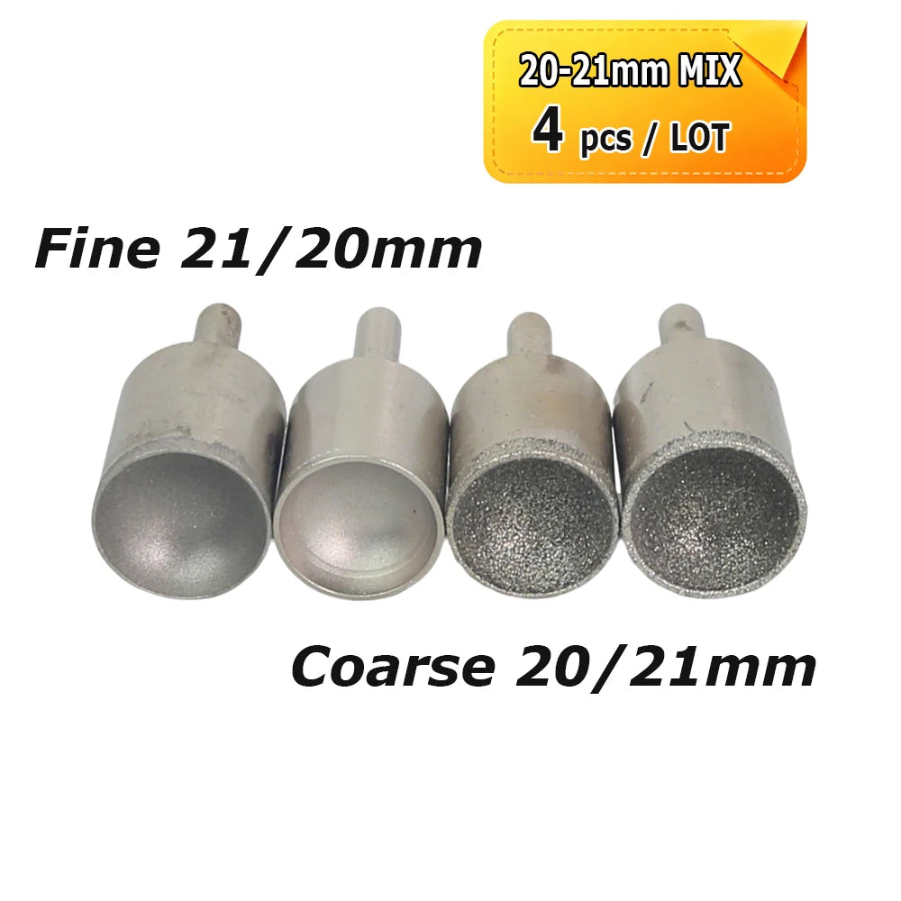 Dia. 3-50mm Diamond Grinding Head Concave Wheel for Bead Forming Rounding Finishing 6mm Shank Mounted Point Drill Tools