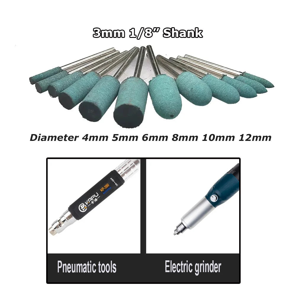 Dia. 4-12mm Rubber Abrasive Grinding Polishing Heads for Metal Deburring Mold Finish
