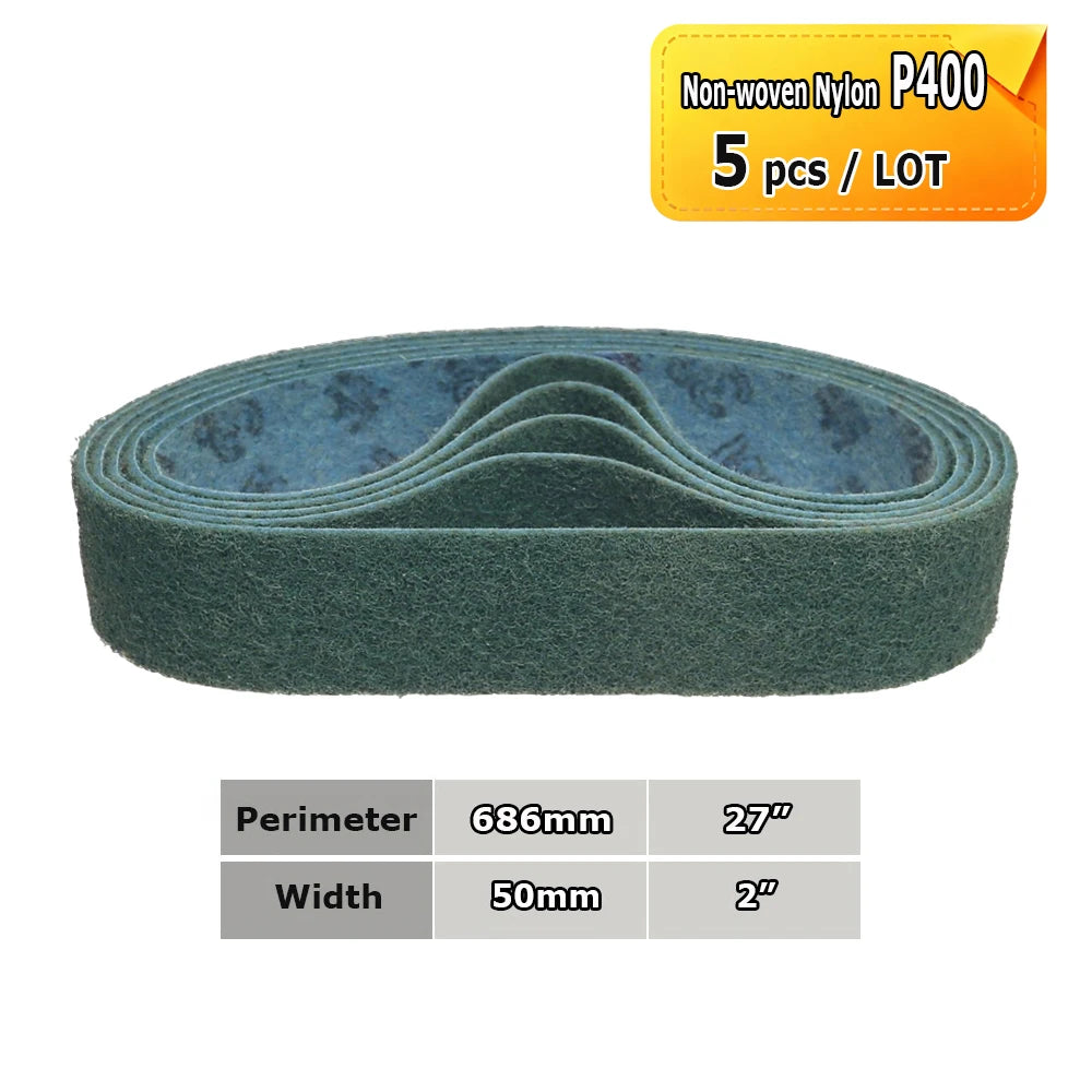 686x50mm Abrasive Polishing Belts 2"x27" Sanding Bands Trizact Non-woven Wool Felt for Precision Fine Mirror Polishing