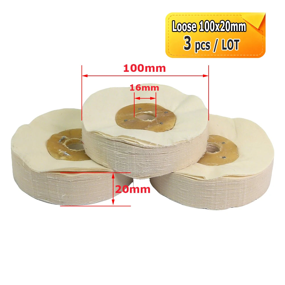 2"-5" Mini Abrasive Grinding Wheel Bench Grinder Ceramic Unitized Fiber Cotton Felt Polishing Finishing Wheel