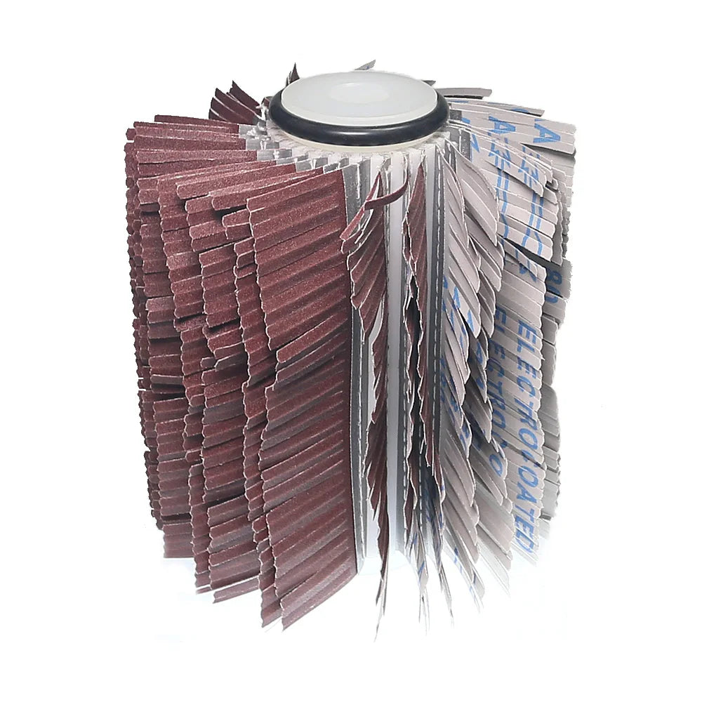 Dia. 200mm x L. 220mm x Hole 25.4mm Sisal Abrasive Sanding Cloth Polishing Wheel Brush for Wood Board Grinding Buffing
