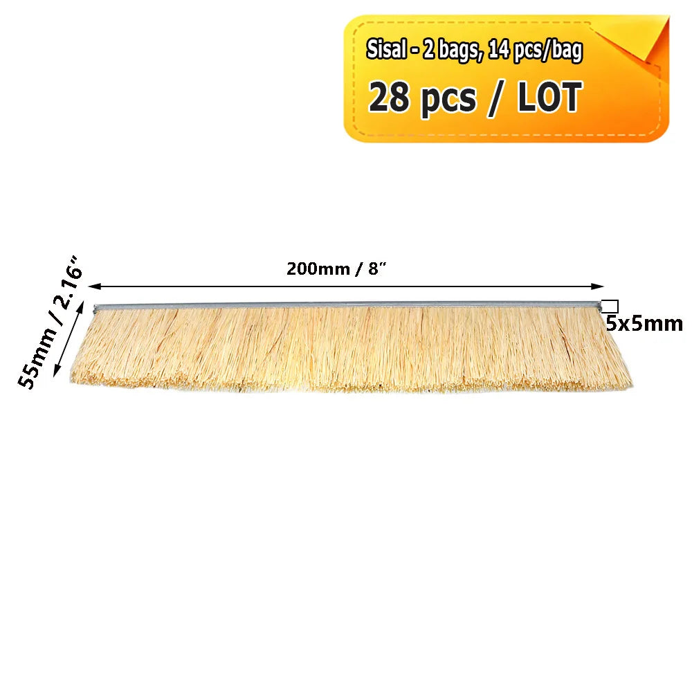 Dia. 200mm x L. 220mm x Hole 25.4mm Sisal Abrasive Sanding Cloth Polishing Wheel Brush for Wood Board Grinding Buffing