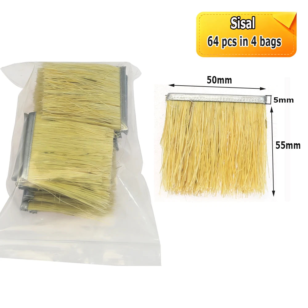 7" 180mm M16 Woodworking Polishing Wheel for Door Cabinet Panel, Sisal Sand Cloth Strips Brushes