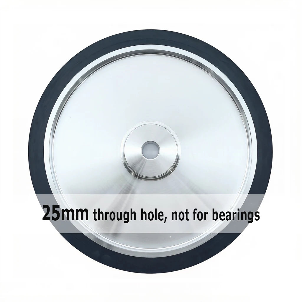 14"x2" Solid Rubber Contact Wheel 90A 70A 55A 350x50mm Belt Grinder Sander Tracking Idler wheel
