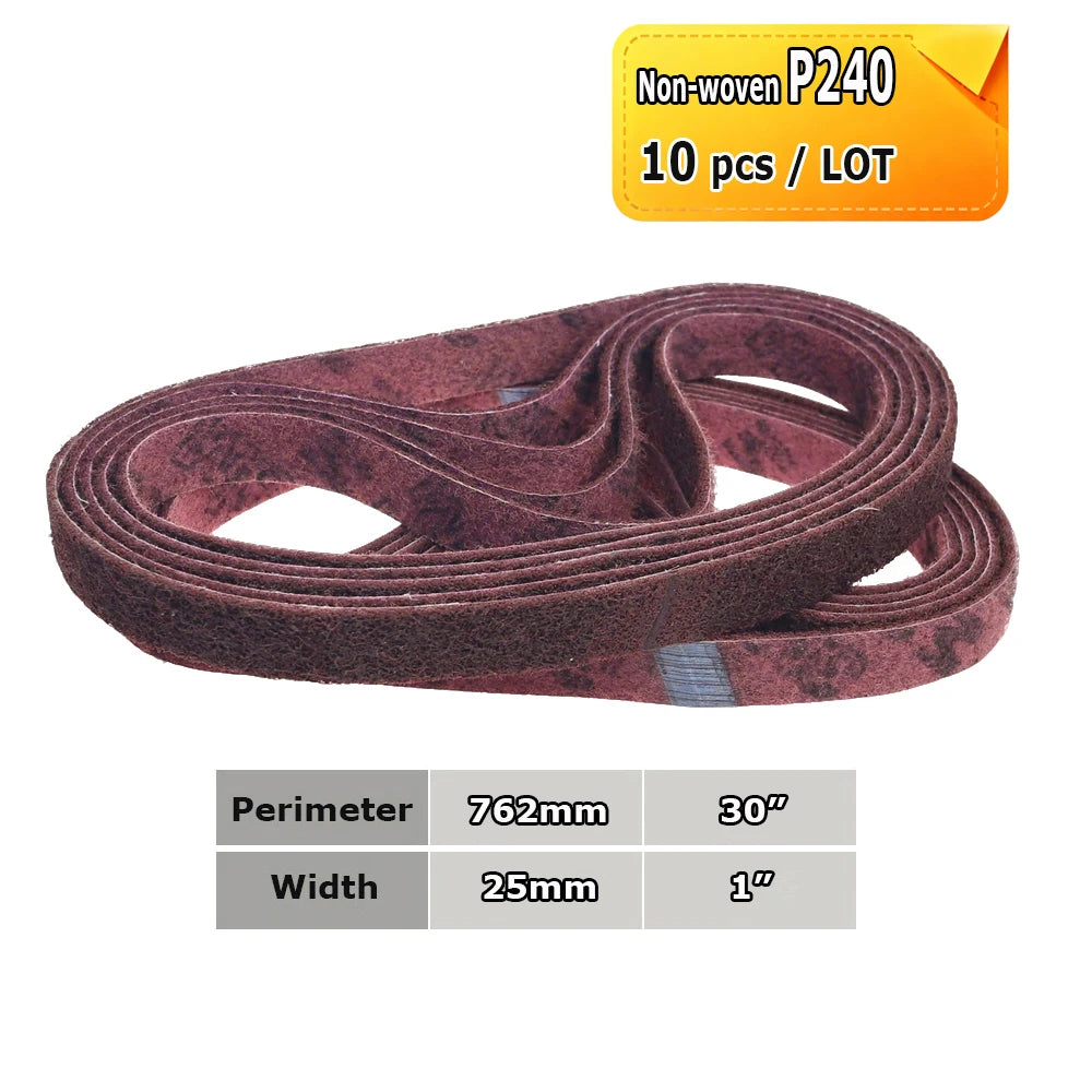 762x25mm Abrasive Sanding Belts 1x30 inch Belt Sander Bands Ceramic P36 - AO P1500, A3 - A65, Zirconia, Non-woven, Felt