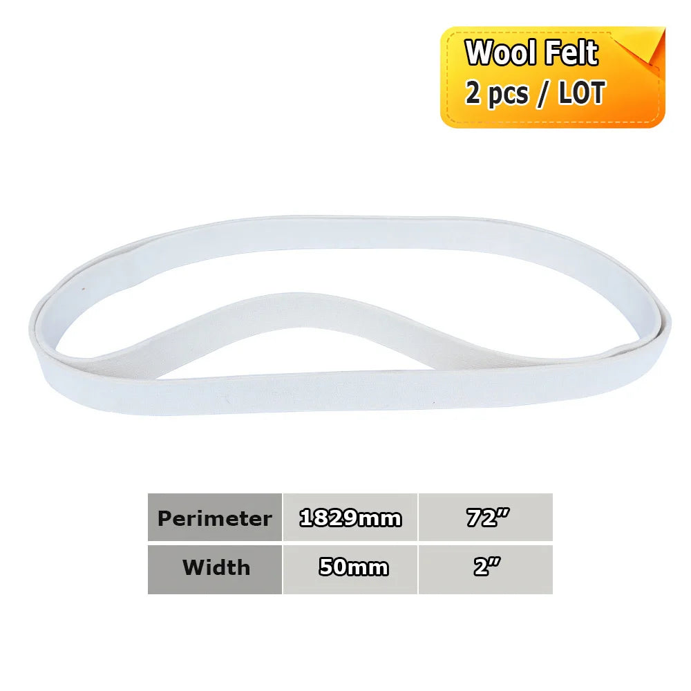 2x72" Abrasive Sanding Belts 1829x50mm, Non-woven Nylon Fiber, Wool Felt, 305EA A3 A5, 237AA A6 A16 A30 A65