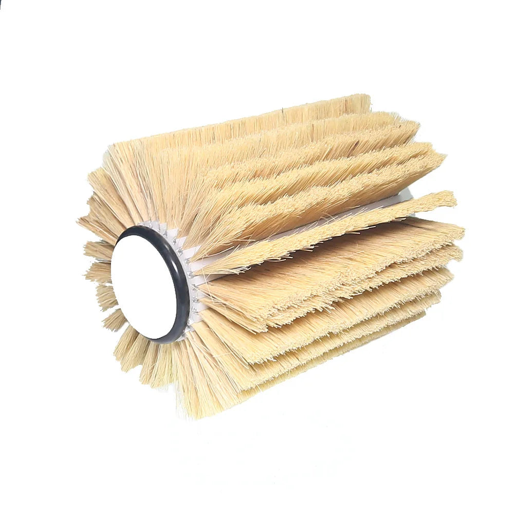 Dia. 200mm x L. 220mm x Hole 25.4mm Sisal Abrasive Sanding Cloth Polishing Wheel Brush for Wood Board Grinding Buffing
