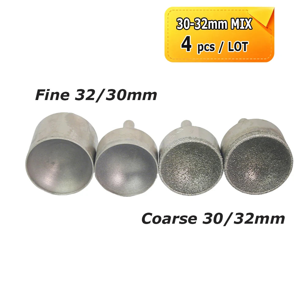 Dia. 3-50mm Diamond Grinding Head Concave Wheel for Bead Forming Rounding Finishing 6mm Shank Mounted Point Drill Tools